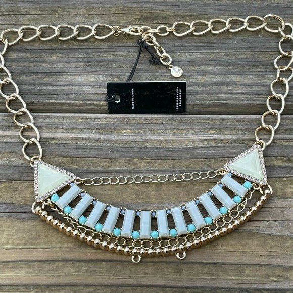 Baublebar Women Necklace Rope Chunky Statement Gold Tone Necklace Jewelry - Picture 9 of 9